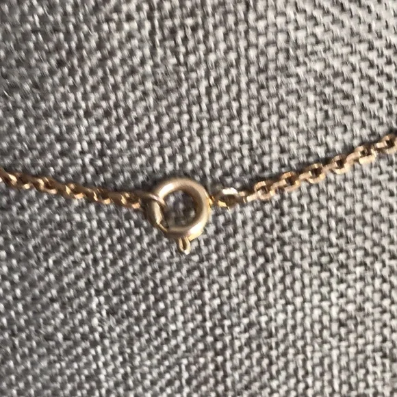 Antique Art Nouveau Sterling Silver and Gold-tone Lapis Necklace - Picture 8 of 10